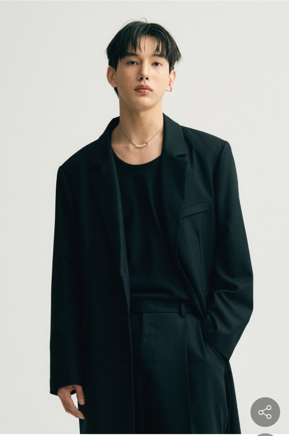 [50] 노이어 버진 울 테일러드 싱글 롱 코트 상품이미지3