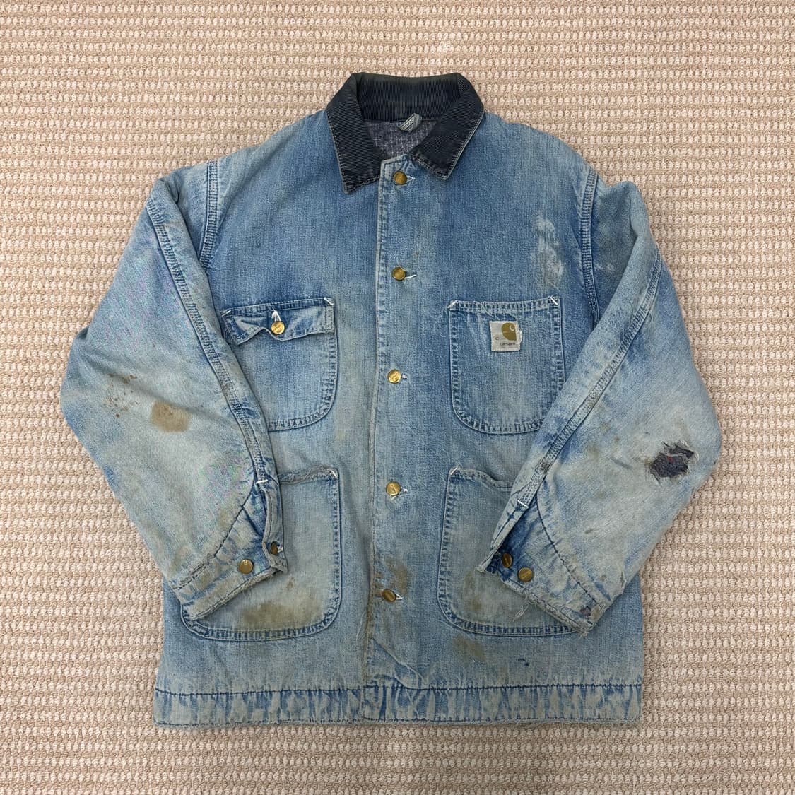 칼하트 빈티지 데님 초어 자켓 상품이미지1