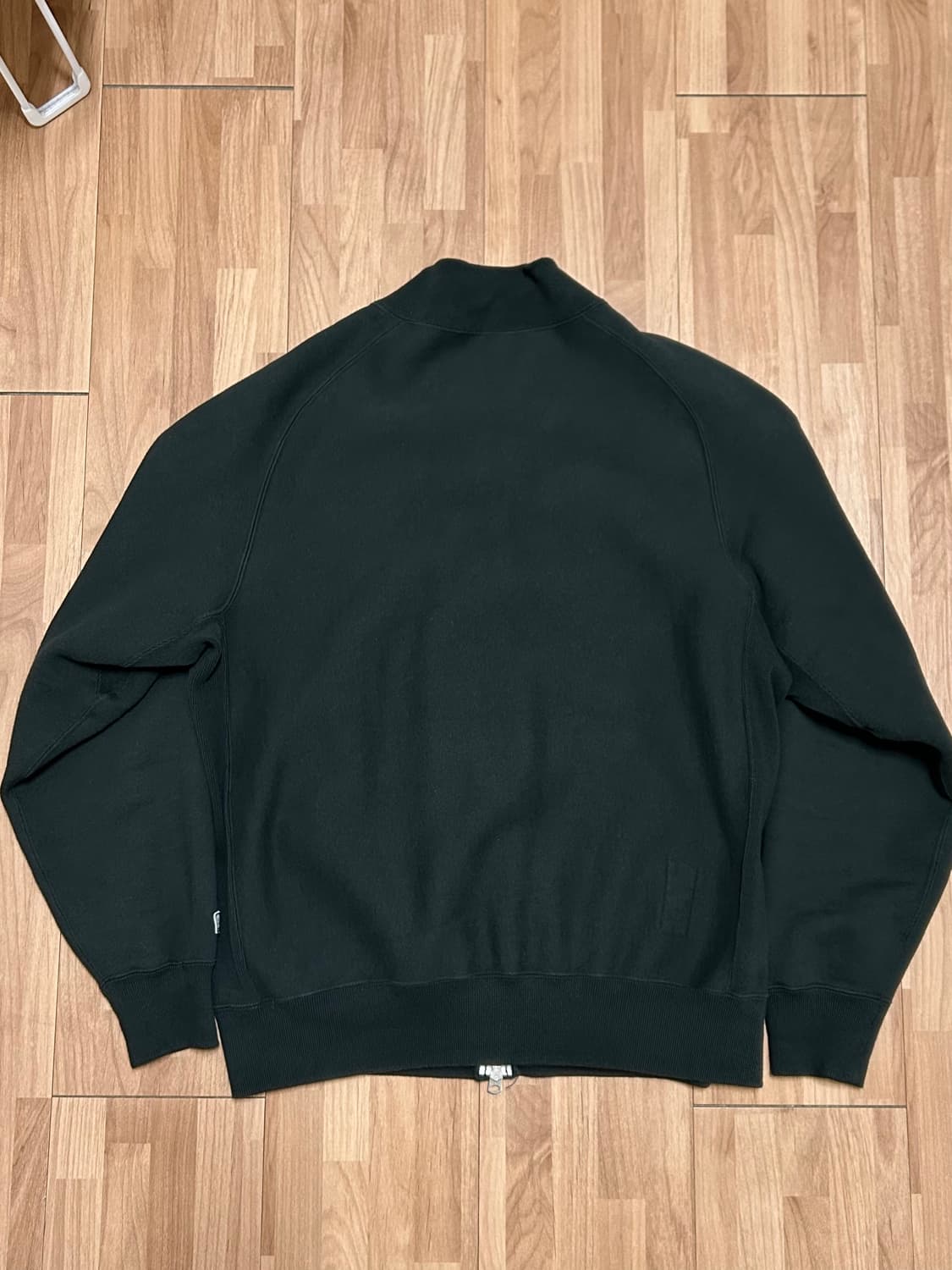 엔즈앤드민즈 zip rib neck 스웻 M, Seaweed 컬러 상품이미지5