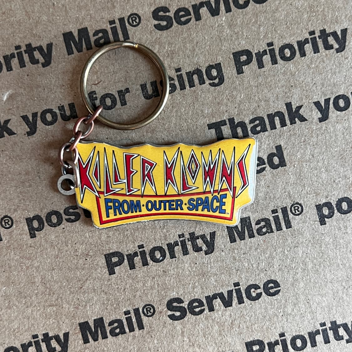 90s vtg Killer Klowns Logo Keyring 상품이미지2
