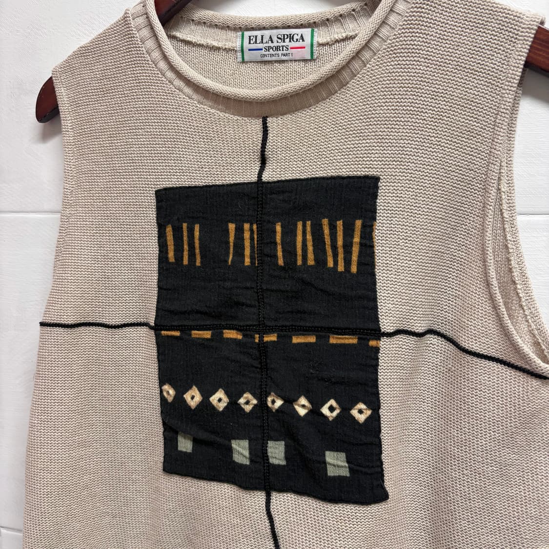 ELLA SPIGA 에스닉 패치 니트 베스트 JPN 상품이미지2