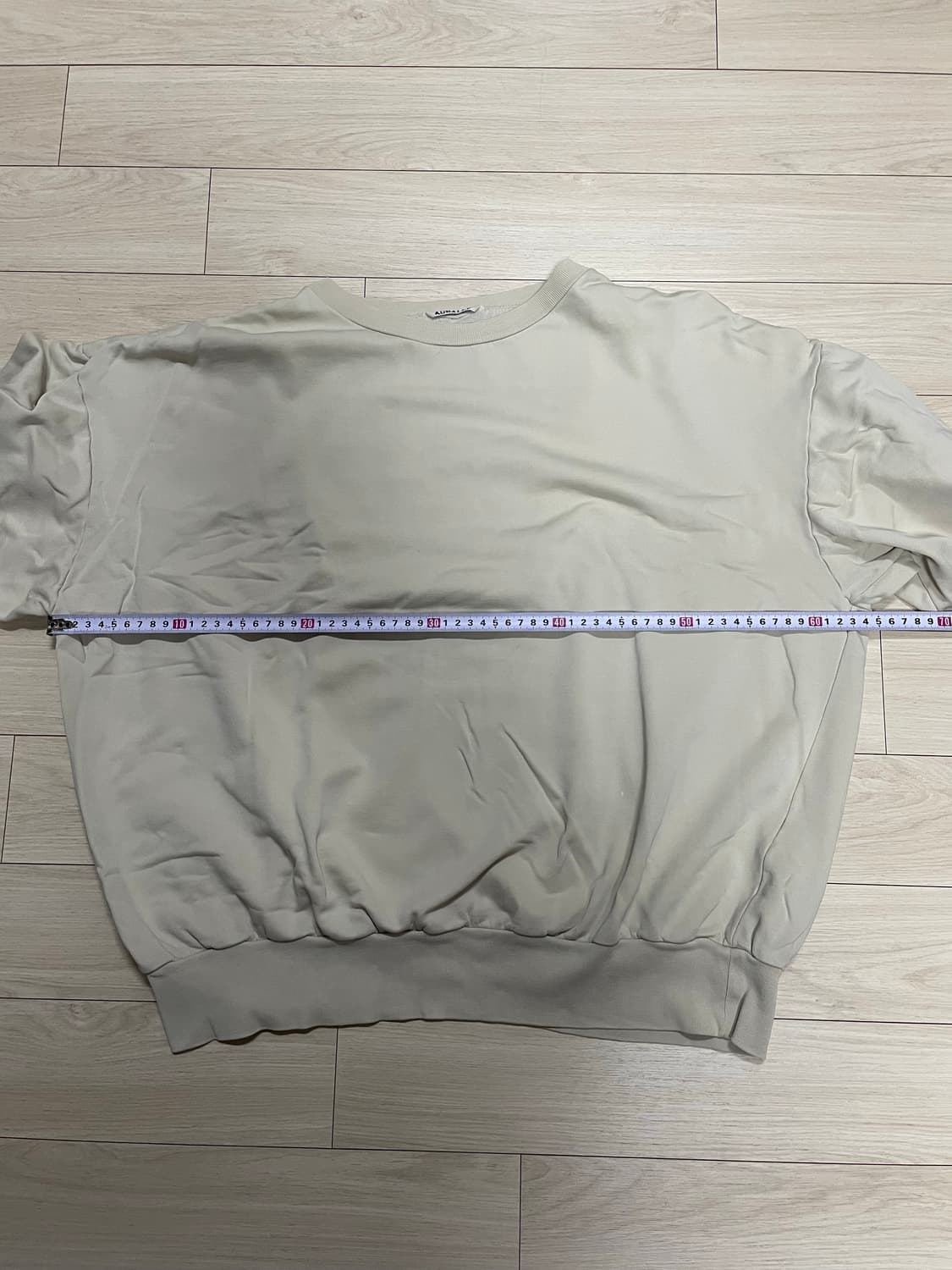 오라리 ELASTIC HIGH GAUGE SWEAT (IVORY/4) 상품이미지8