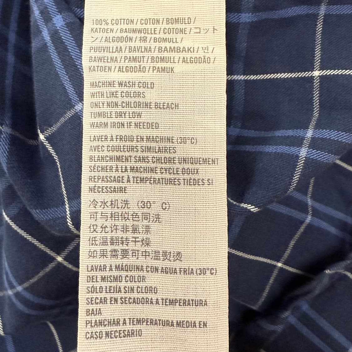 아베크롬비 블루 체크 셔츠 상품이미지6
