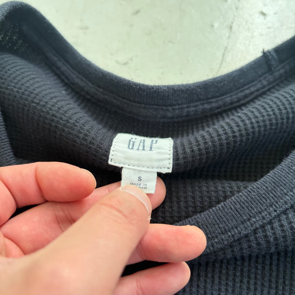 GAP 갭 빈티지 와플 롱슬리브 S 상품이미지5