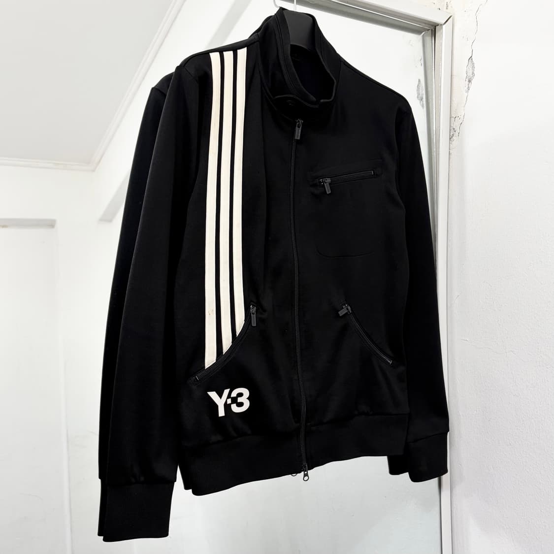 Y-3 요지 야마모토 바이커 져지 집업 자켓 상품이미지4