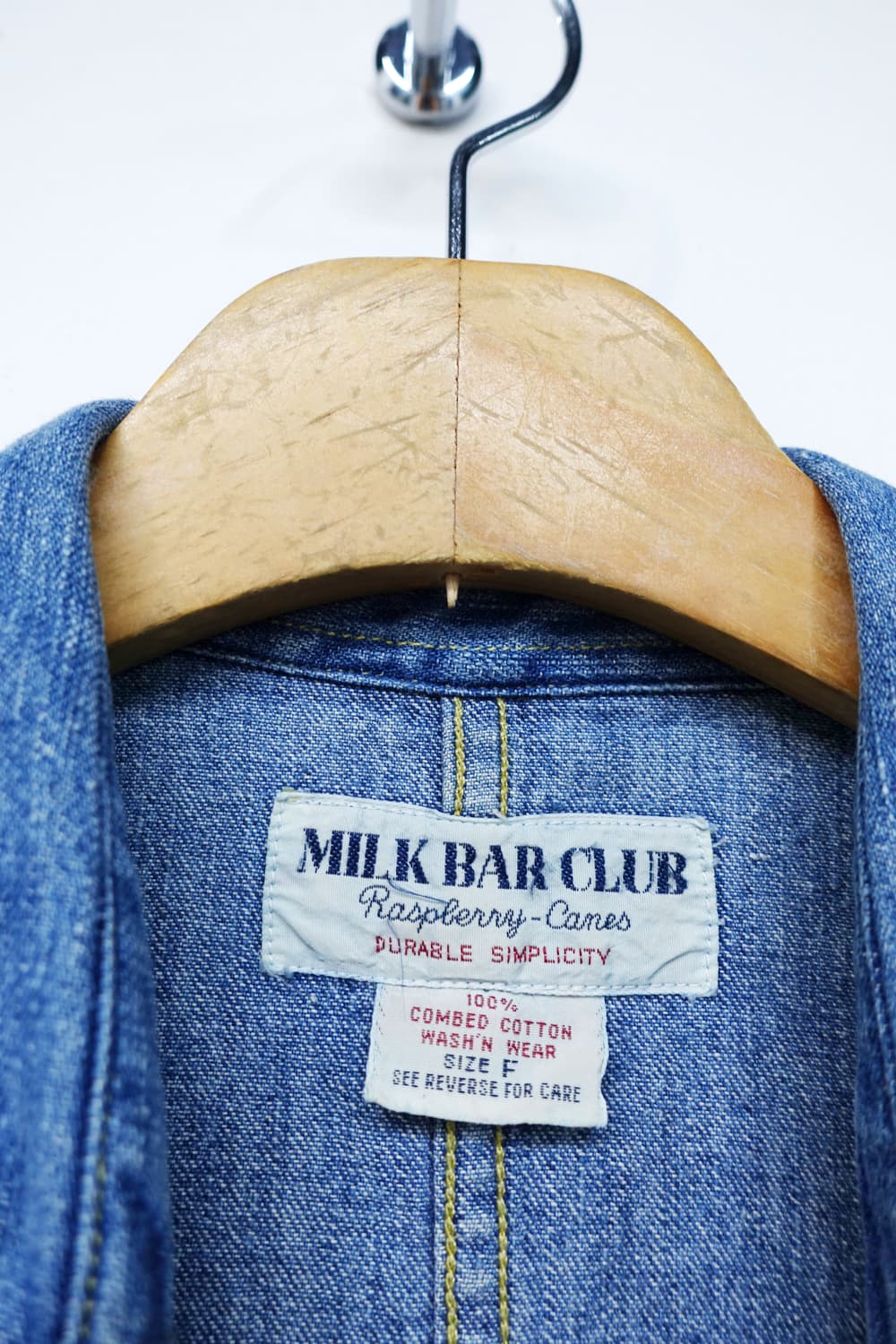 90's MILK BAR CLUB 데님 셔츠 상품이미지10
