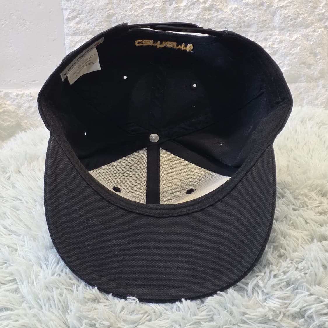 L3-2:칼하트 블랙 로고 스냅백(56-60cm)-상태굿 상품이미지7
