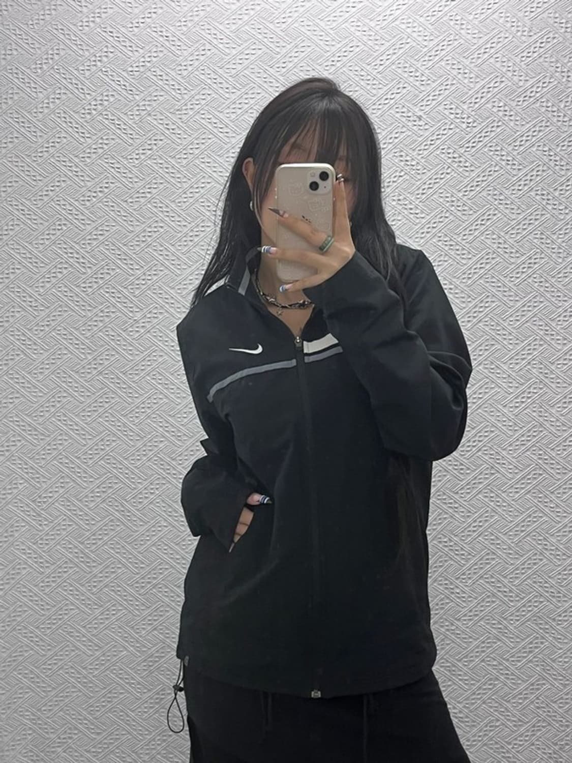 나이키 드라이핏 스우시 배색 바람막이 자켓 M C07609 상품이미지1