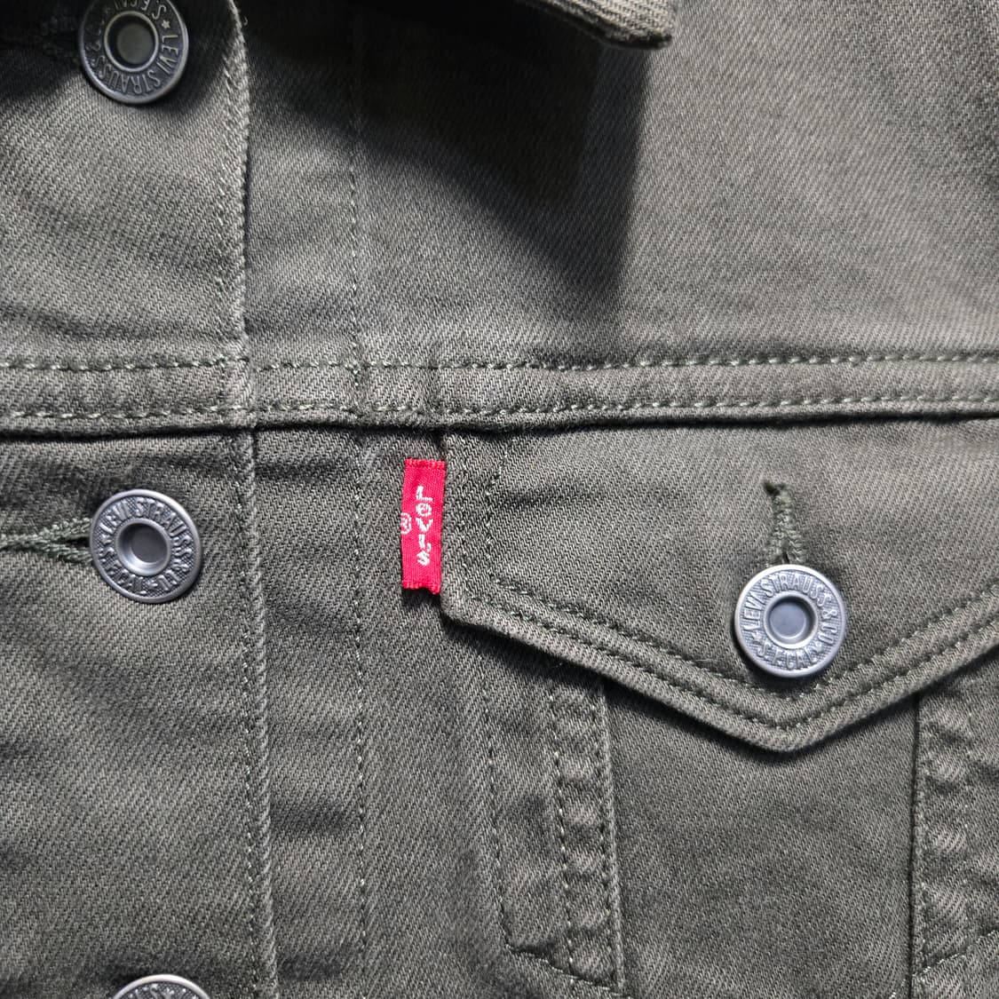 리바이스 여성 트러커 데님 자켓 카키  상품이미지4
