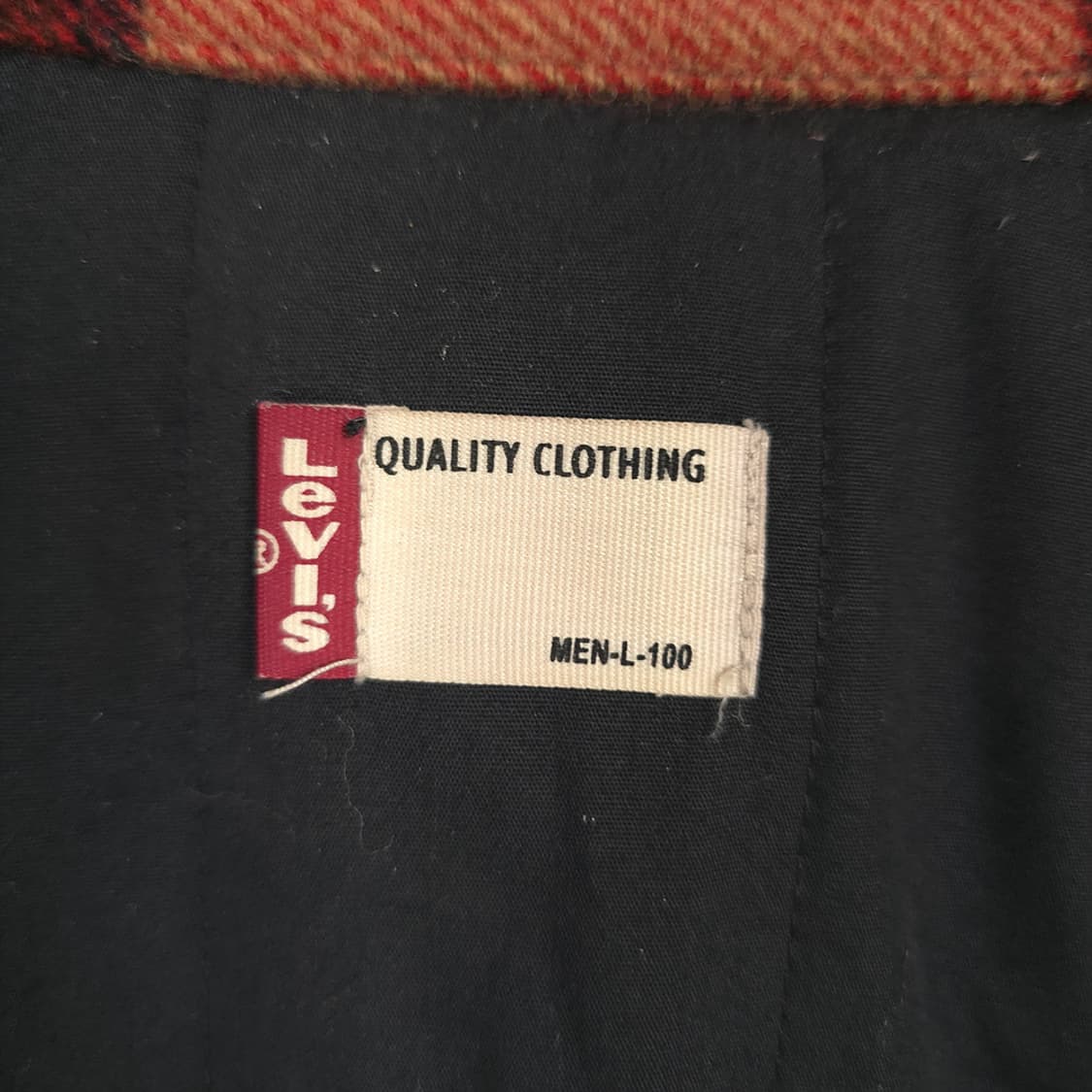 남성용 리바이스 Levis 울 블렌드 체크 자켓 L(100) 상품이미지8