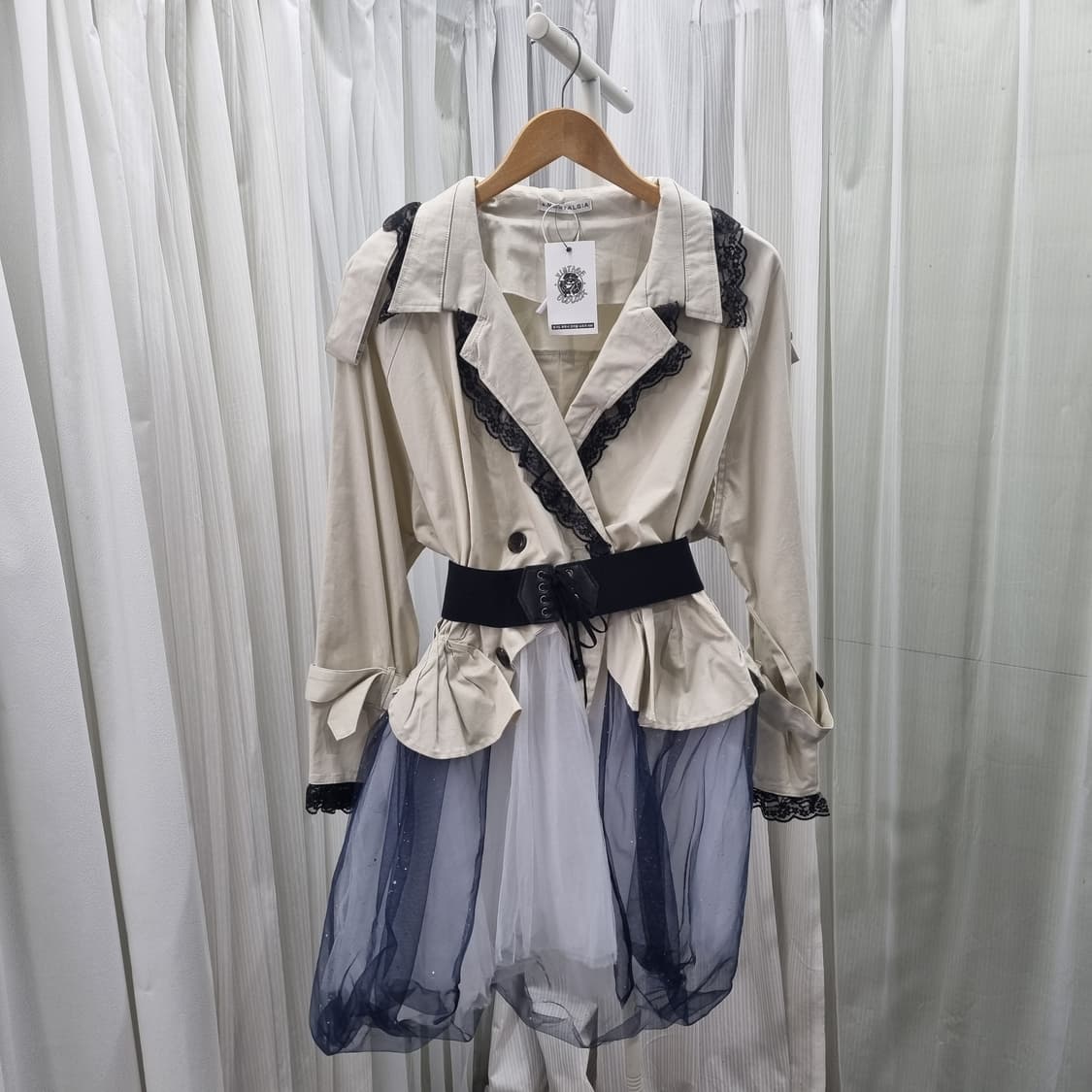 아우어노스텔지아 트렌치코트 튈스커트 일체형 1708 상품이미지1