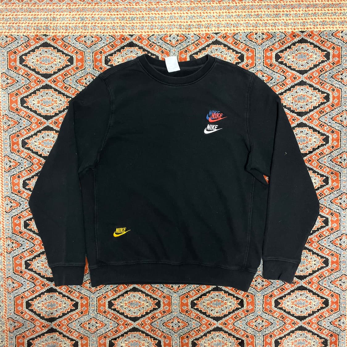 나이키 멀티로고 블랙 맨투맨 여성M 상품이미지1