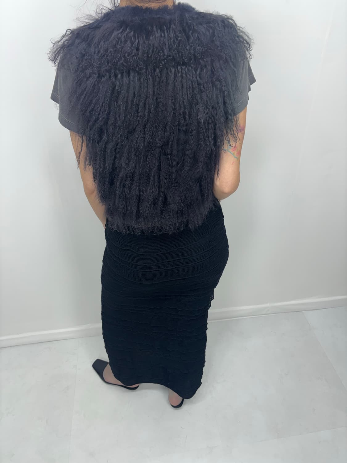 PURPLE GRAY FUR VEST 상품이미지4