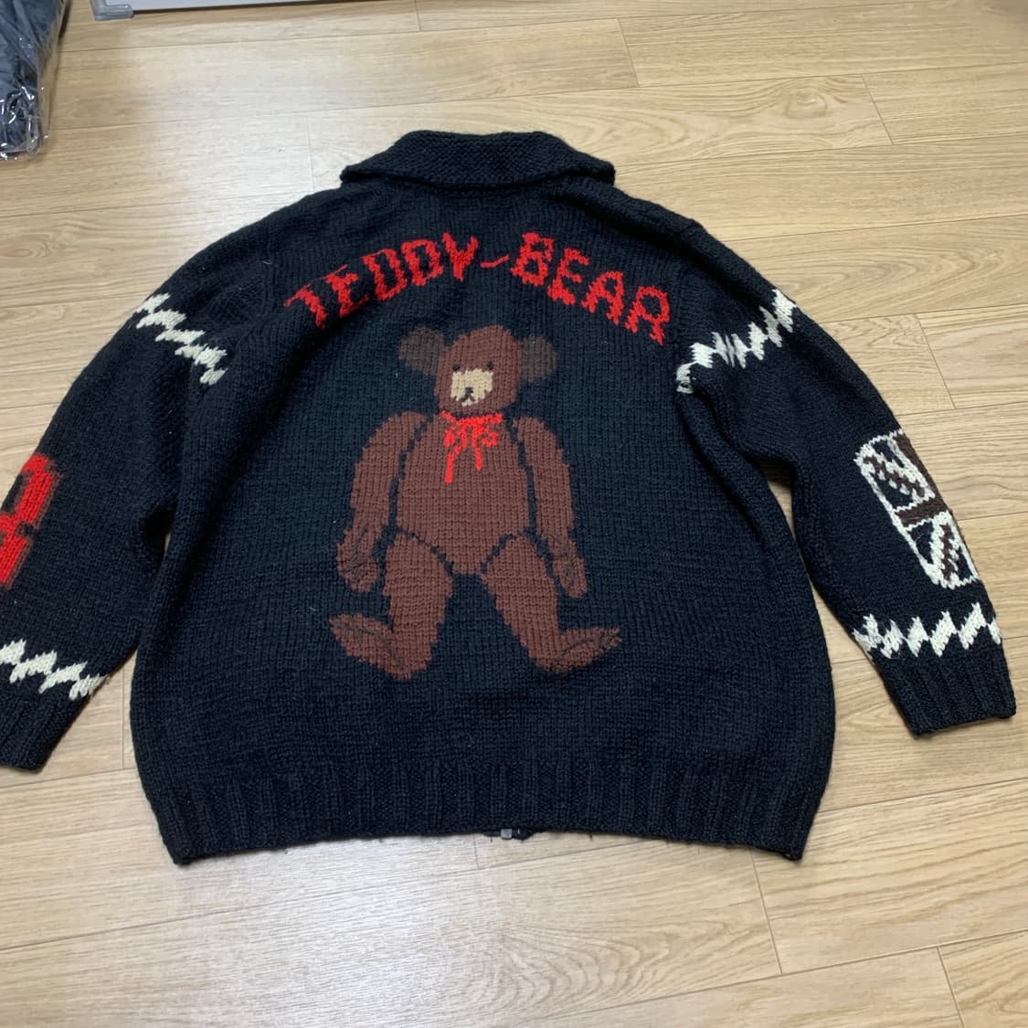 95)아츠키오니시 테디베어 코위찬 가디건 상품이미지2