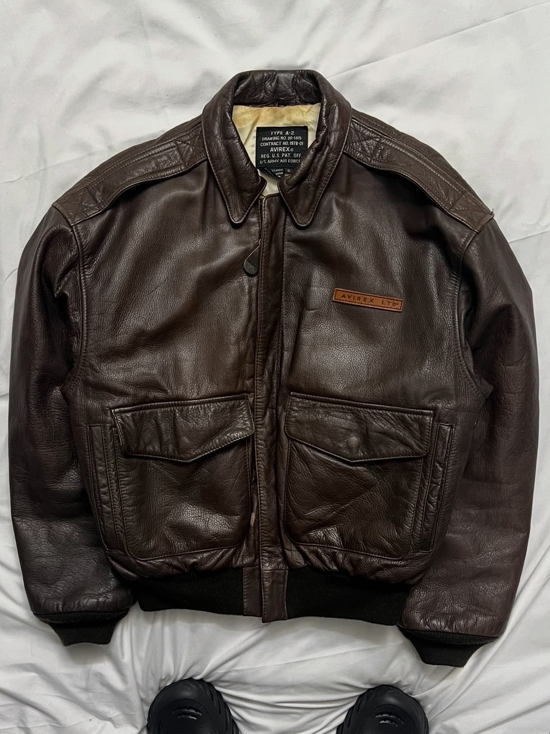아비렉스 A-2 가죽자켓 상품이미지1