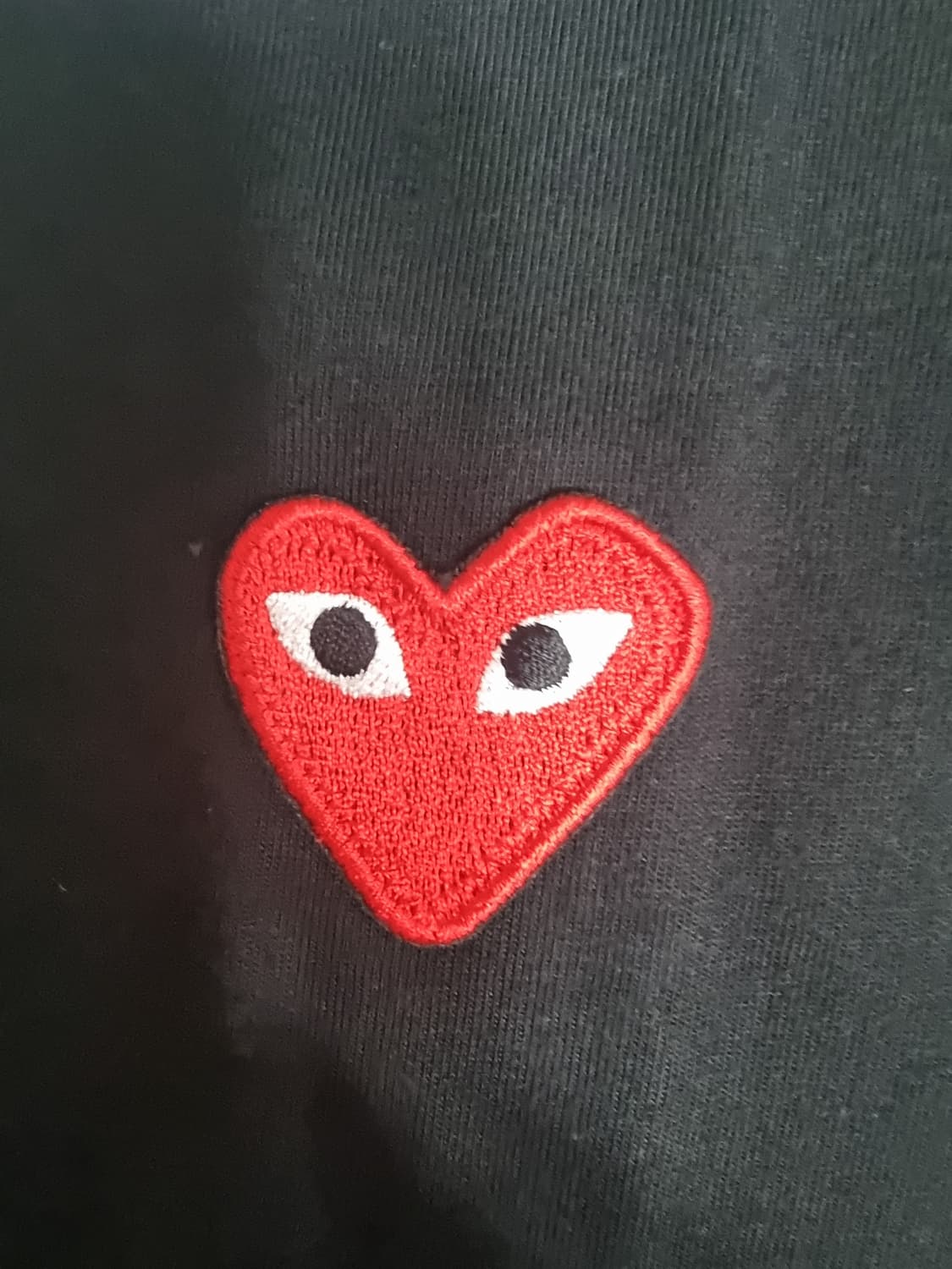 미개봉)정품)반팔)꼼데가르송 블랙 화이트 상품이미지2