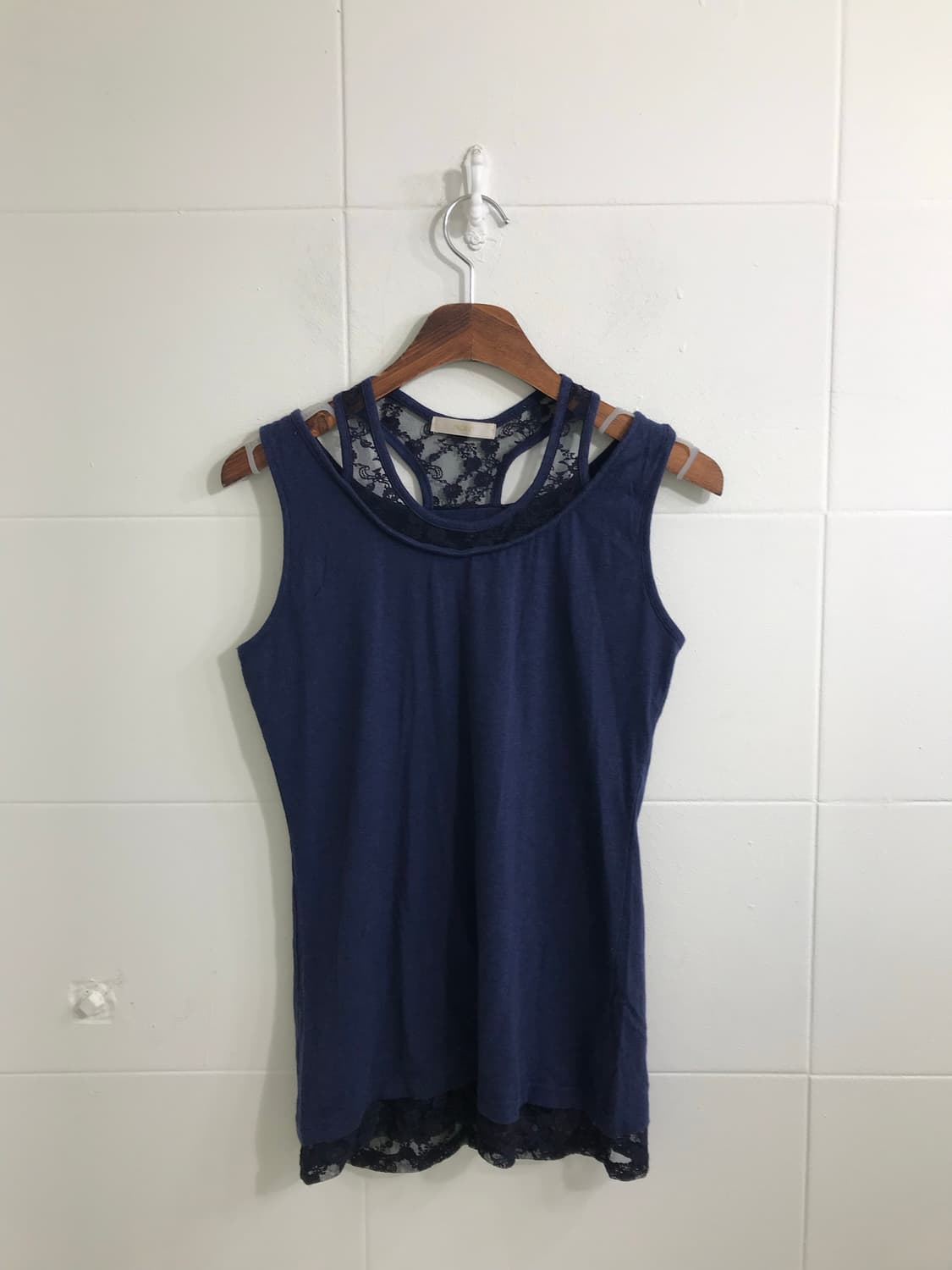 데일리 네이비 갸루 니혼진 케이프코트 프레피 코디세트 상품이미지7