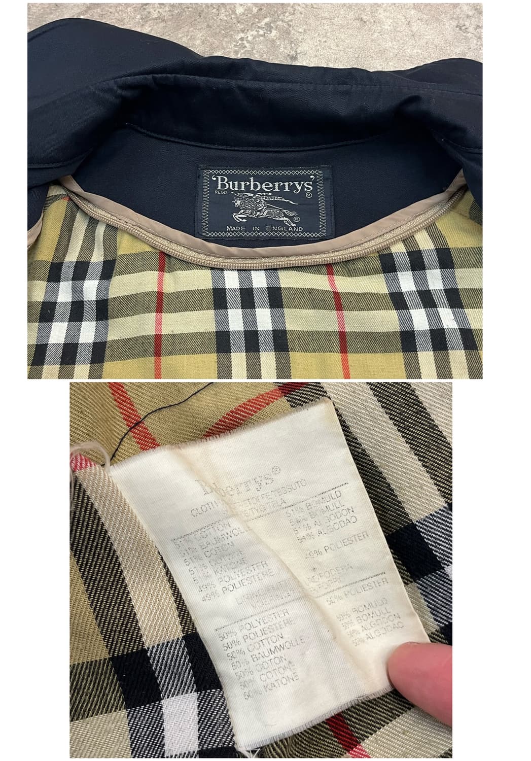 버버리 트렌치 롱코트 네이비 #csz2579 상품이미지3