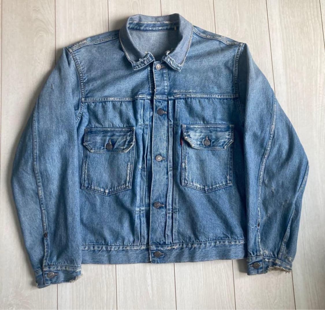 (40) lvc 워싱 데님 자켓 lot 517 상품이미지3