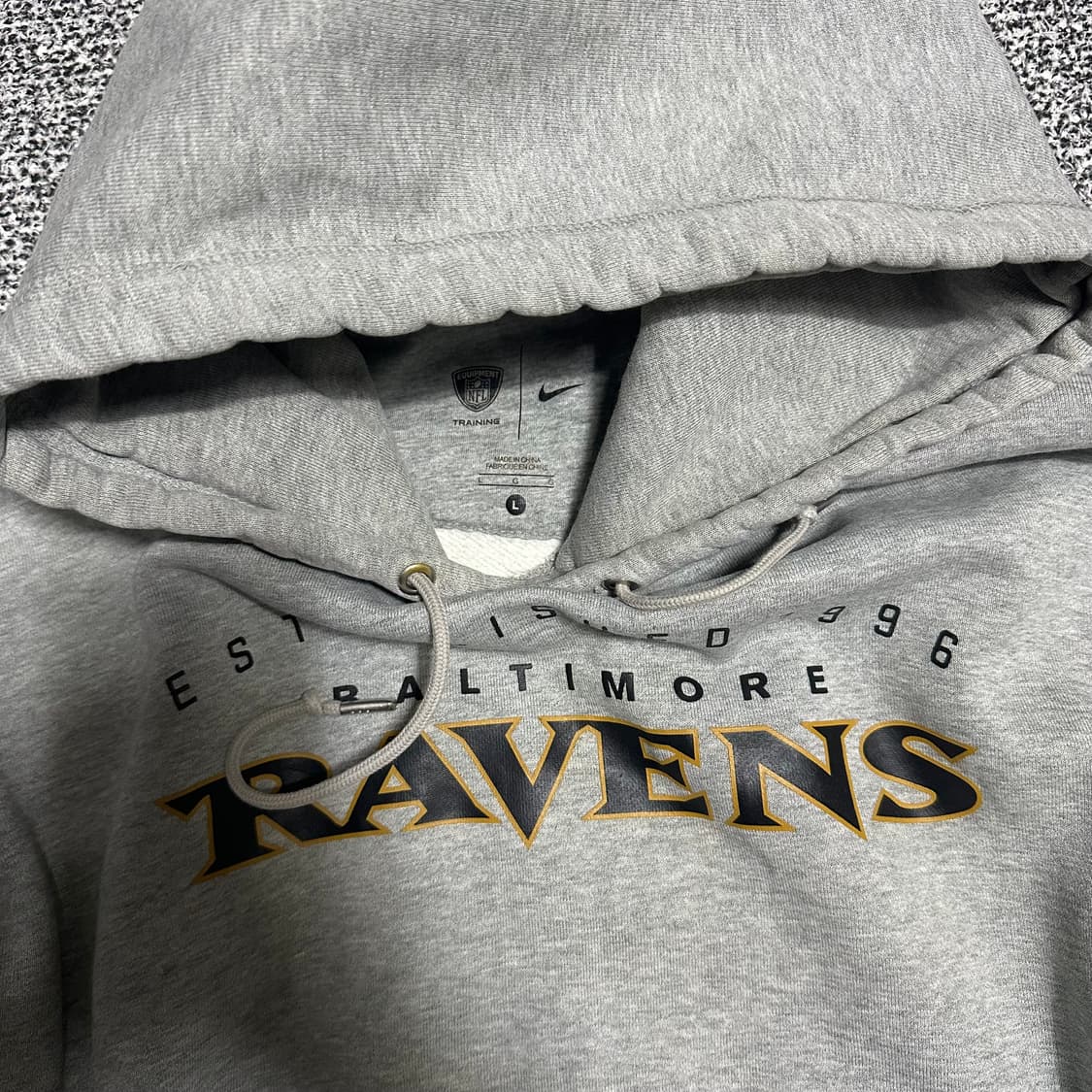 (XL추천) 나이키 NFL 볼티모어 레이븐스 후드티 그레이 상품이미지2