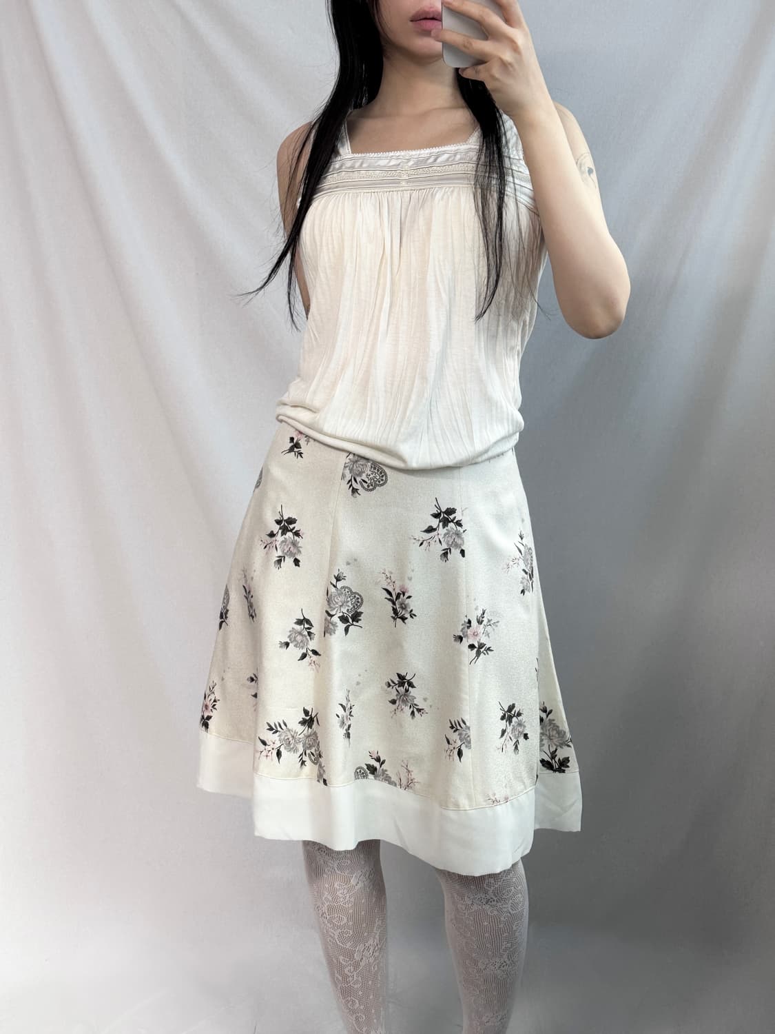 플라워 패턴 스커트 상품이미지2