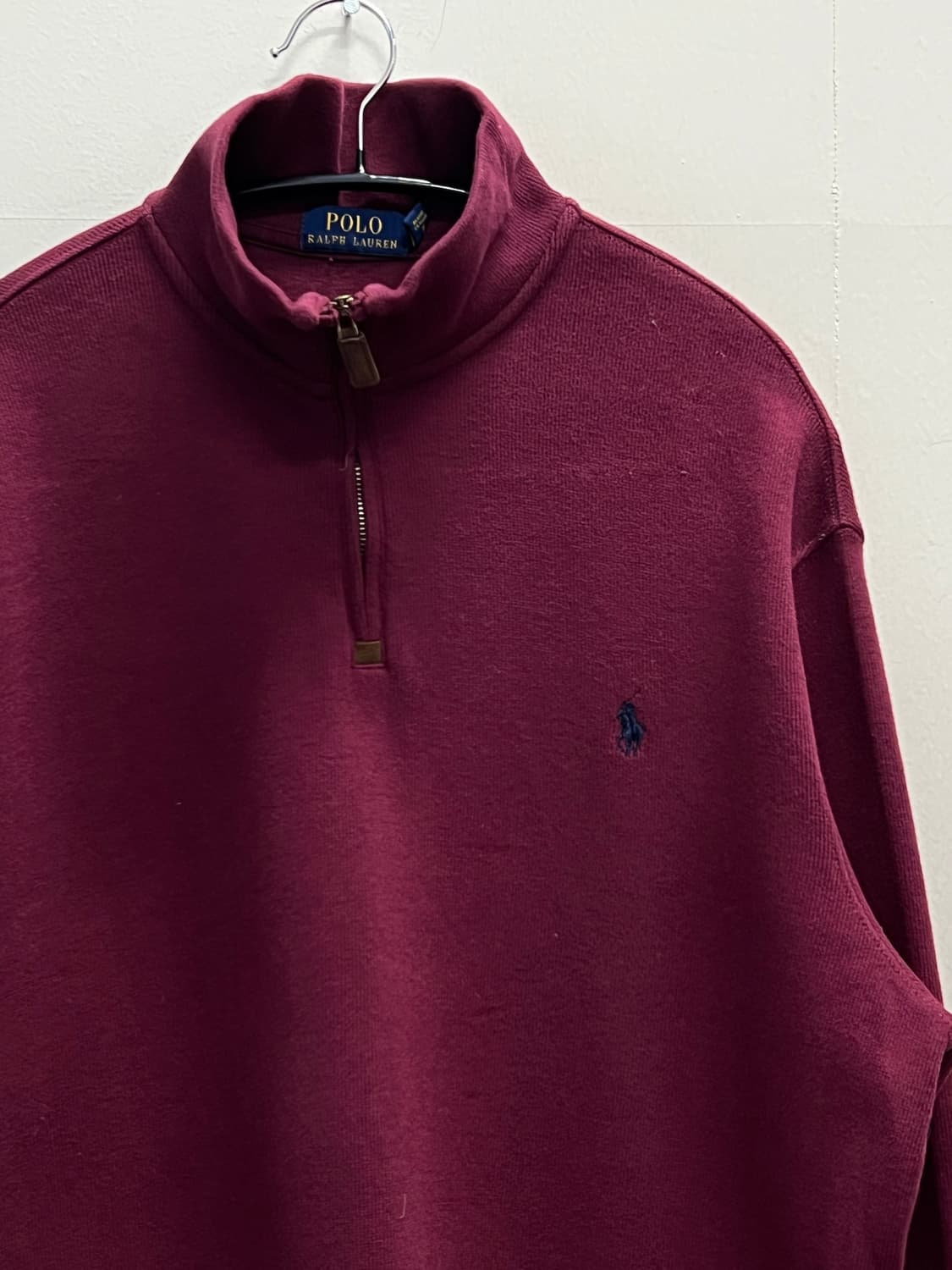 폴로랄프로렌 하프집 니트 버건디 상품이미지3