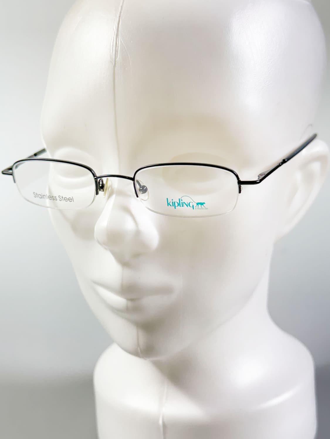 90s KIPLING 키플링 블랙 반무테 스퀘어 빈티지 안경 상품이미지8
