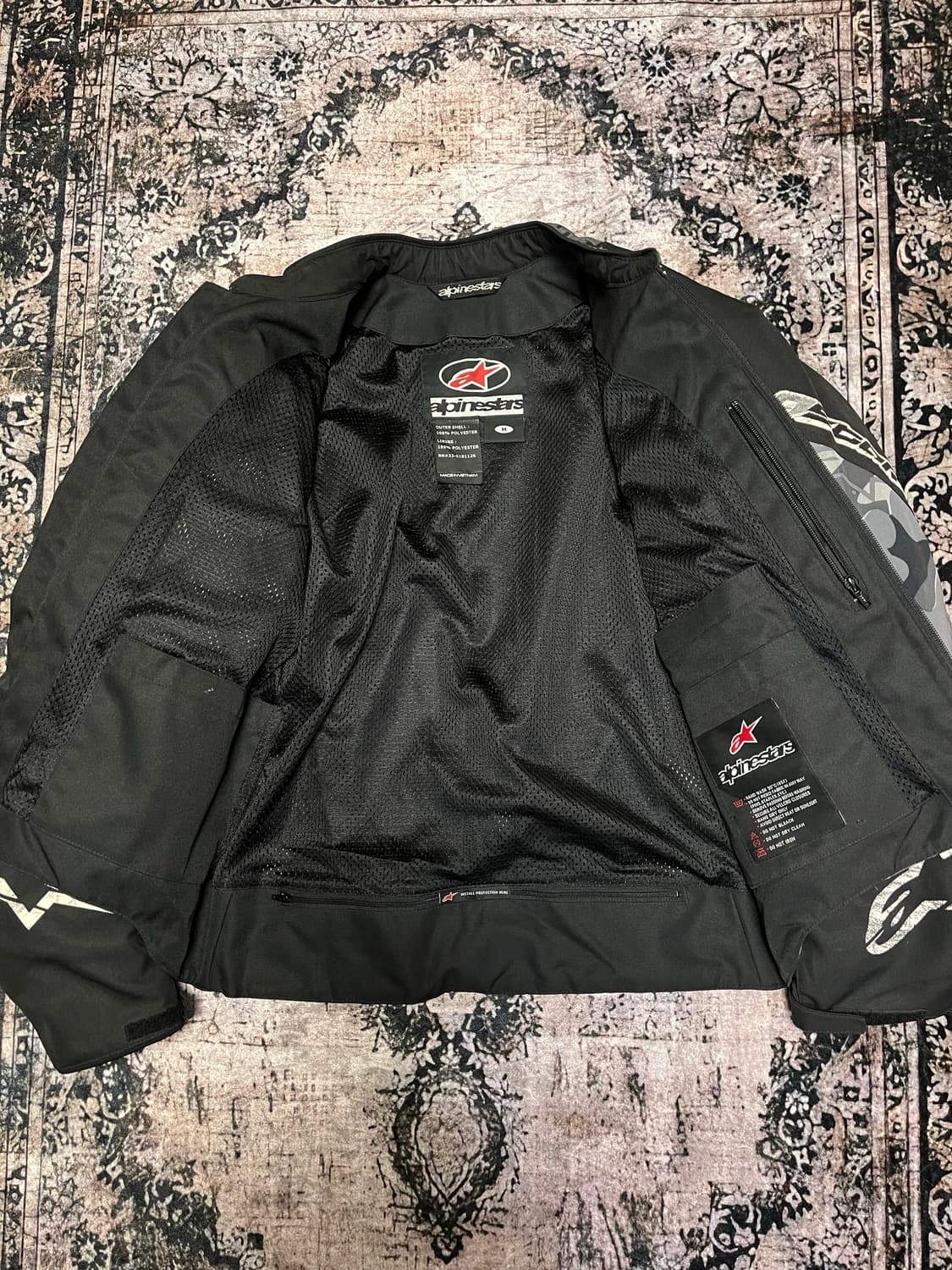 알파인스타 스나이퍼 에어 플로 카모플라쥬 바이커 자켓 (M) 상품이미지7