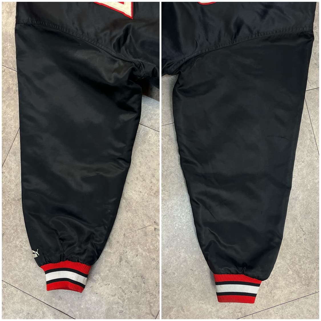 퓨마 NBA 포틀랜드 새틴 바시티 자켓 블랙 L #csz2303 상품이미지6