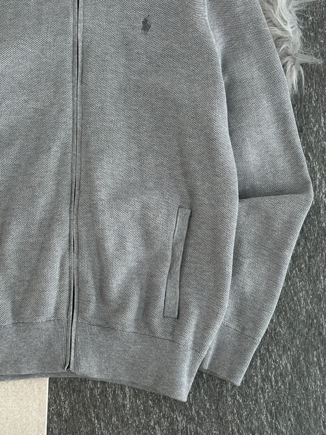 폴로 랄프로렌 그레이 와플 니트집업  상품이미지7