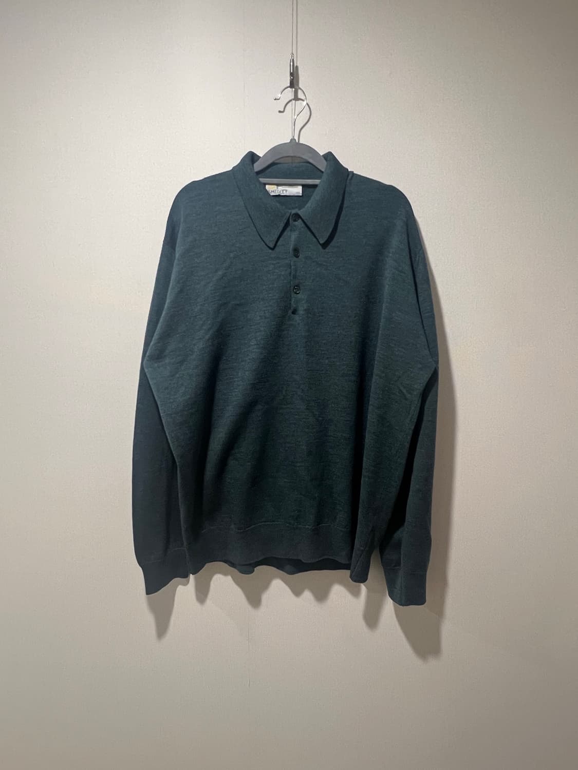 John Smedley 존스메들리 그린 폴로 니트 상품이미지2