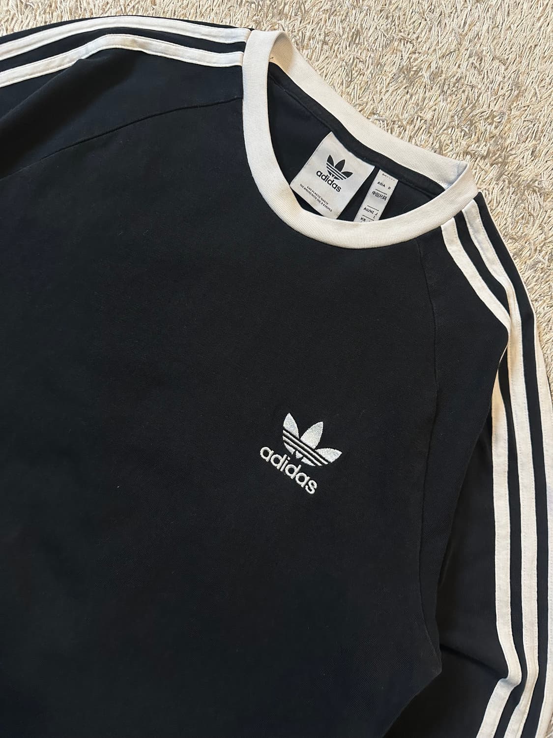 아디다스 ADIDAS 파이어버드 스포티 사이드라인 롱슬리브 블랙 상품이미지2