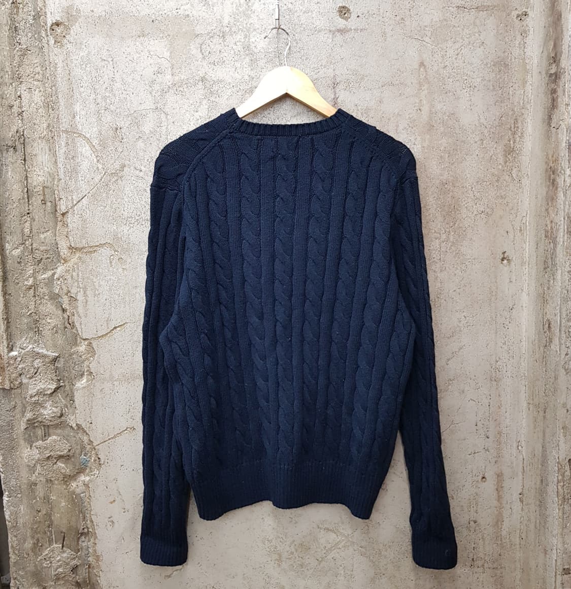 폴로 랄프로렌 네이비 케이블 코튼  니트 M사이즈 상품이미지2