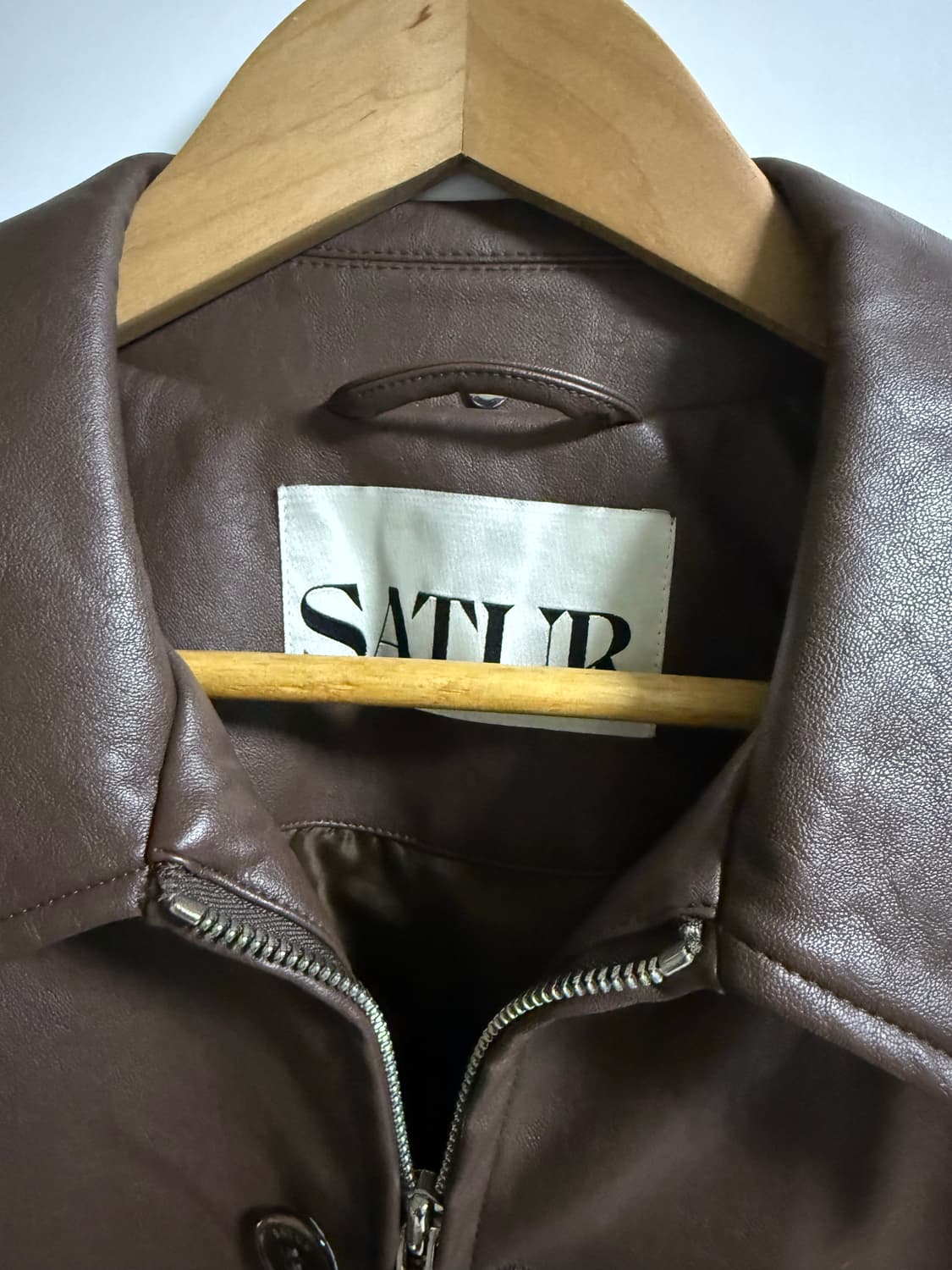 세터 레더 블루종 자켓 XL 브라운 상품이미지6