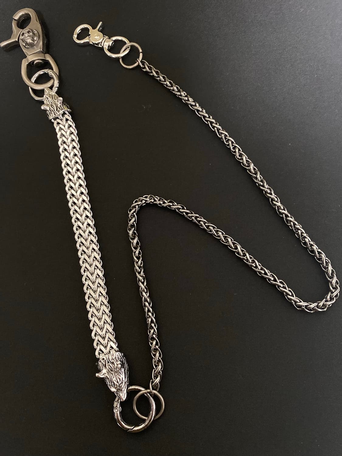 롱&숏 스컬 바지 체인 상품이미지1