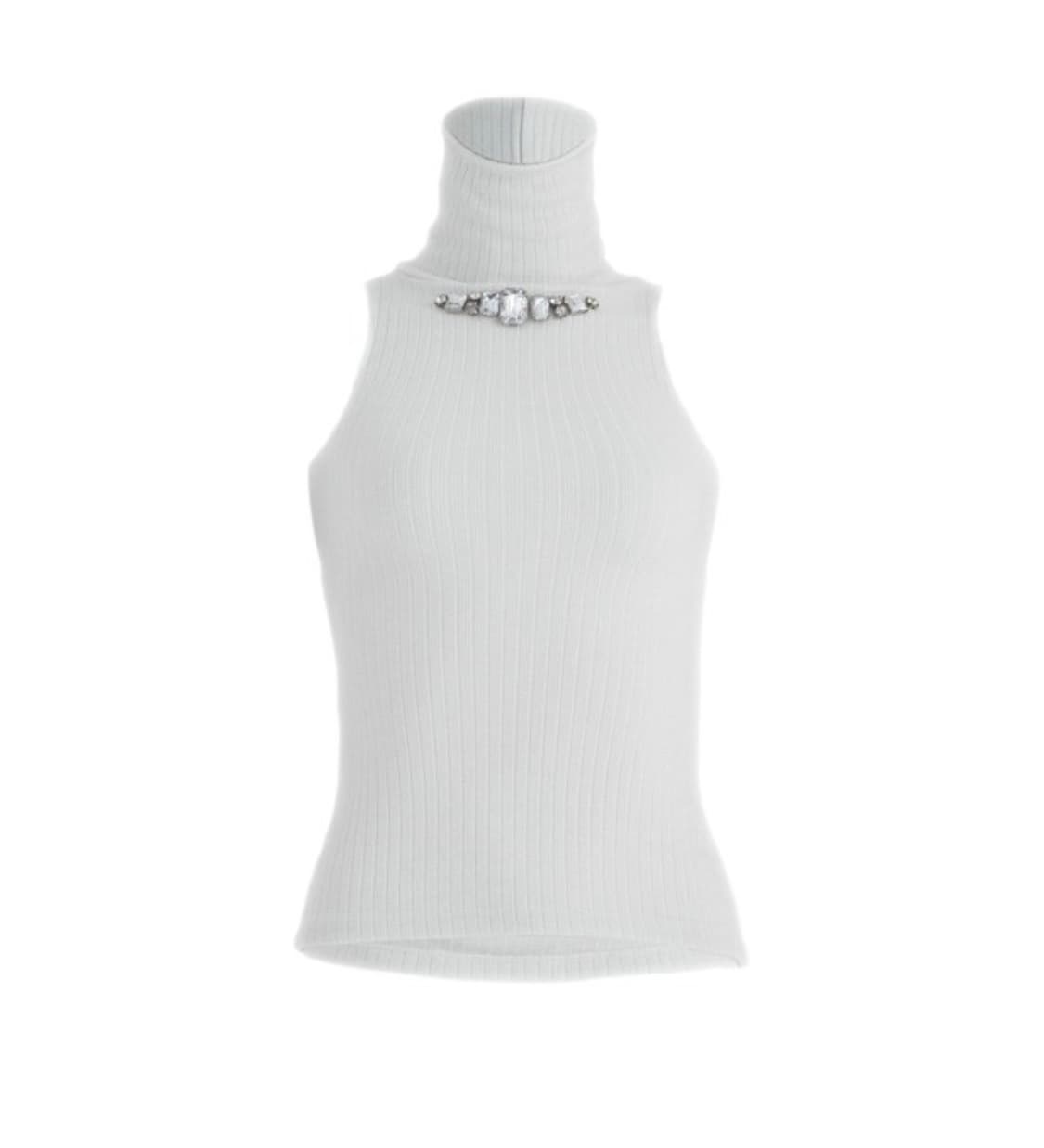 베이비메탈클럽 Luxgem high neck top (white) 상품이미지1