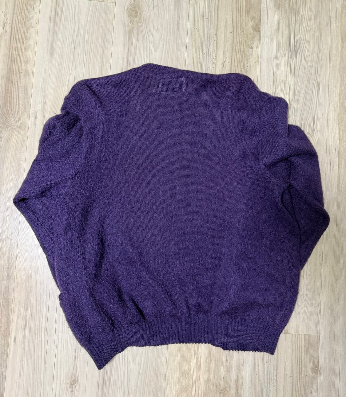 [M]와코마리아 모헤어 가디건 퍼플 컬러 보라색 상품이미지2