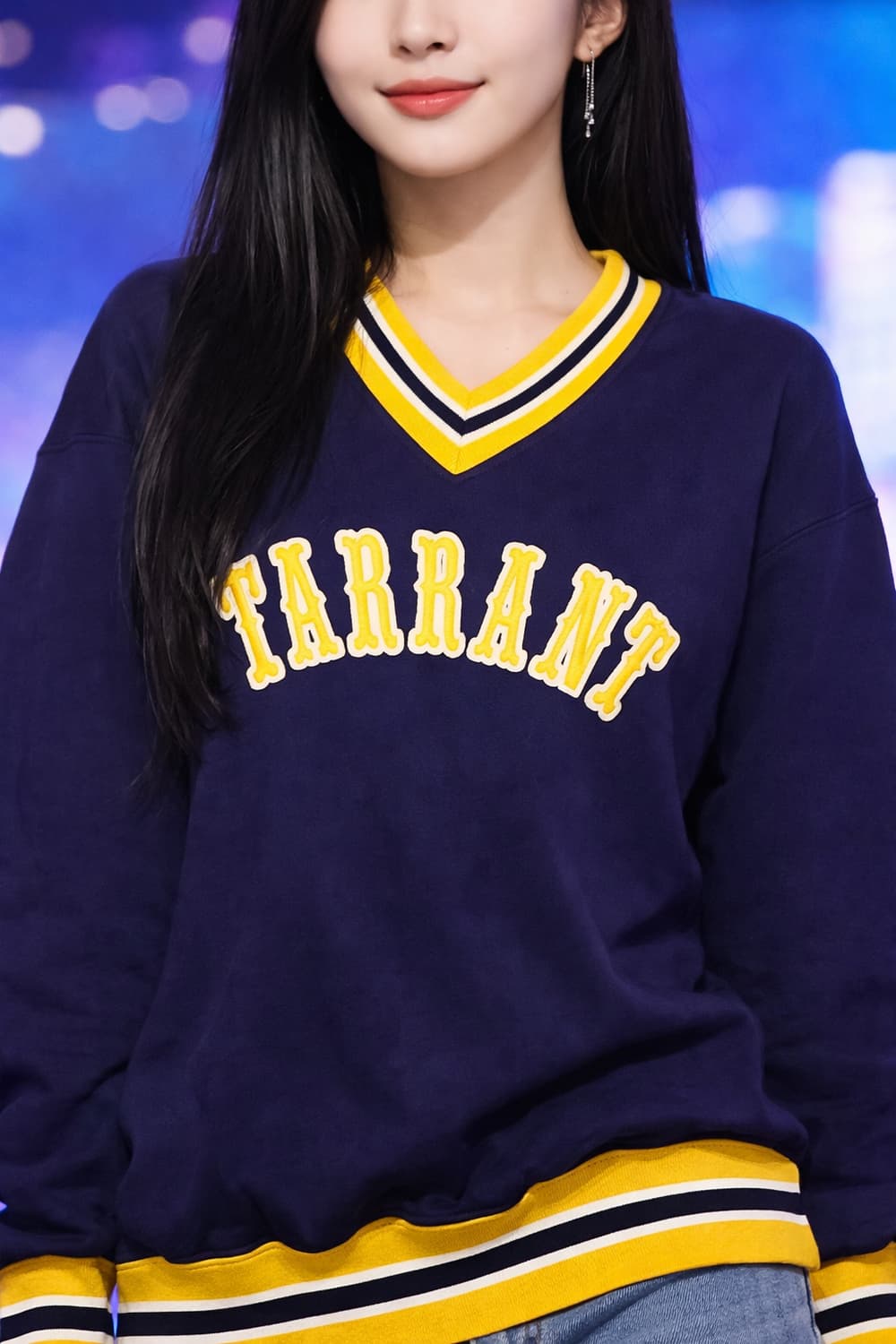 90's 러셀 애슬레틱 V넥 맨투맨 바시티 스웻 빈티지 스쿨웨어 상품이미지2