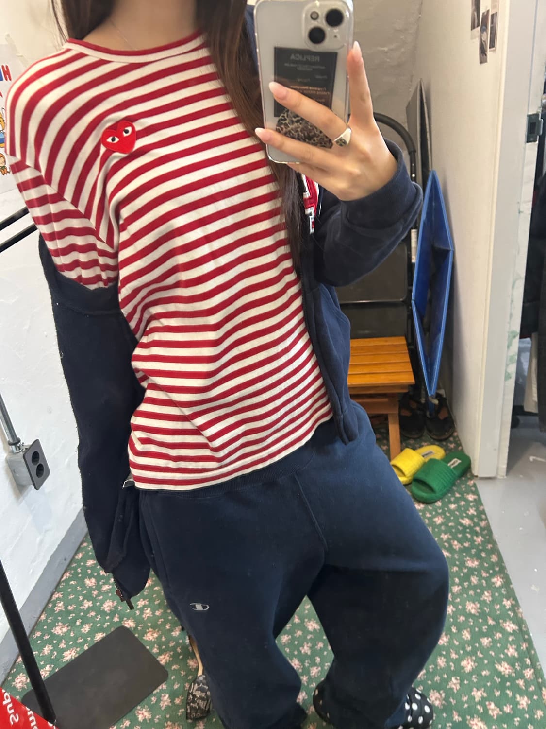 꼼데가르송 스트라이프 롱슬리브 상품이미지1