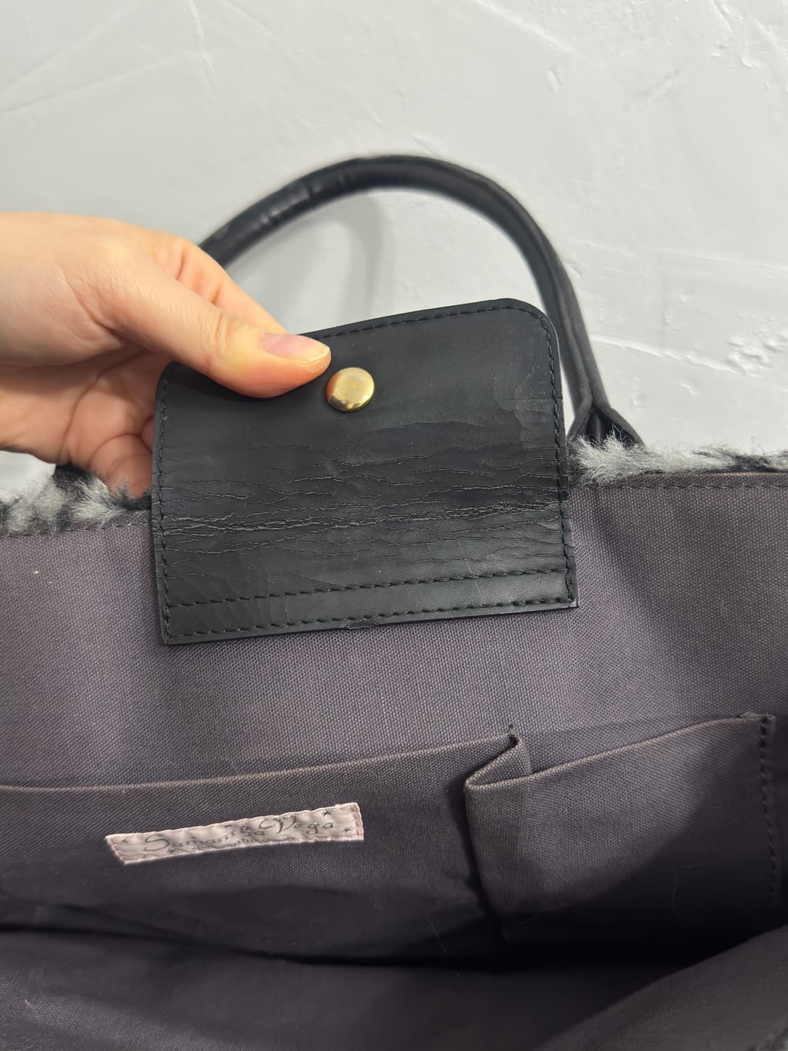 samantha vega leopard tote fur shoulderb 상품이미지4