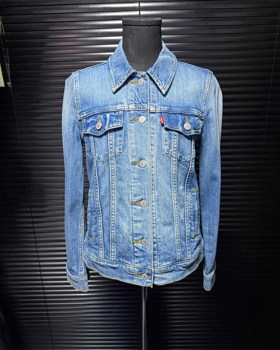 리바이스 연청 데님 워싱 트러커 워크 자켓 청자켓 S 90 여성 여자 상품이미지1