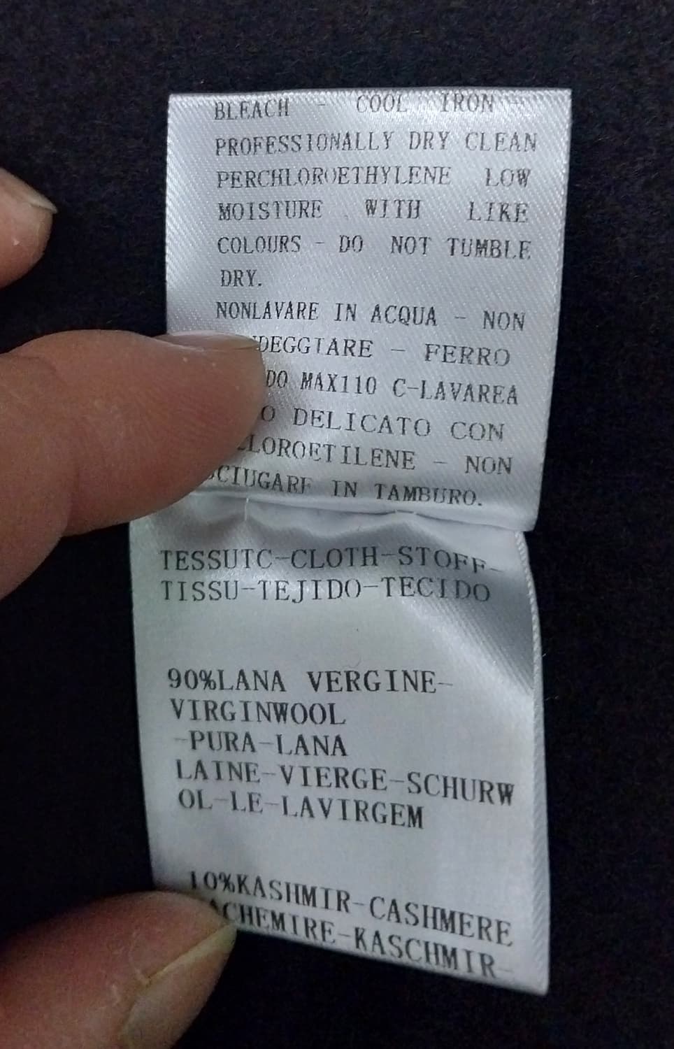 디올 버건디 롱 코트 상품이미지9