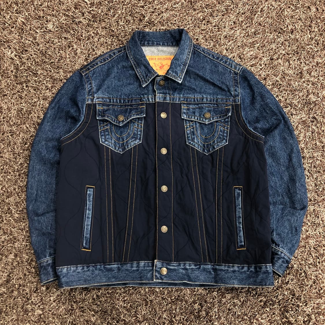 트루릴리전 퀄팅 데님 자켓 상품이미지1
