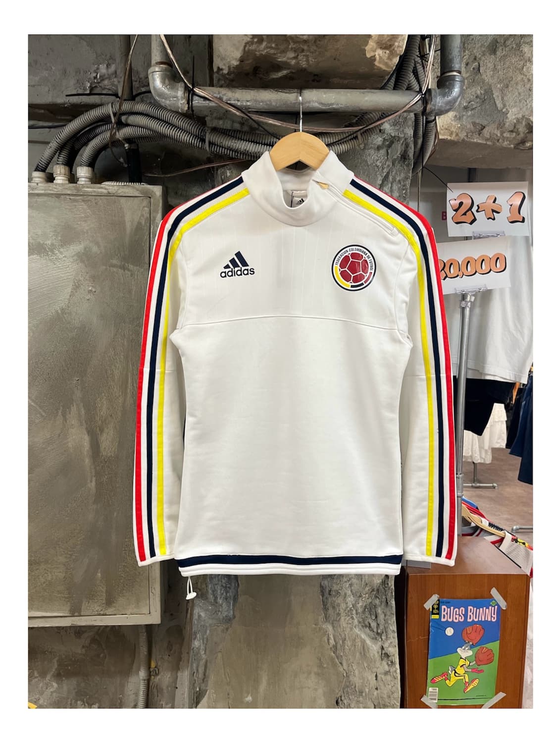 아디다스 콜롬비아 국대 트레이닝 탑 화이트 95 #csz4124 상품이미지1