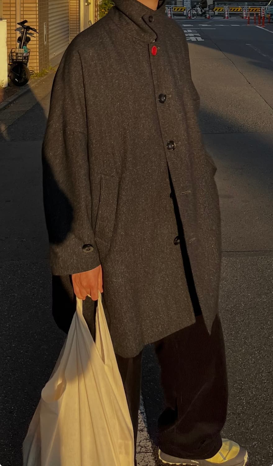 신야코즈카 23fw His Mac 울 코트 상품이미지8