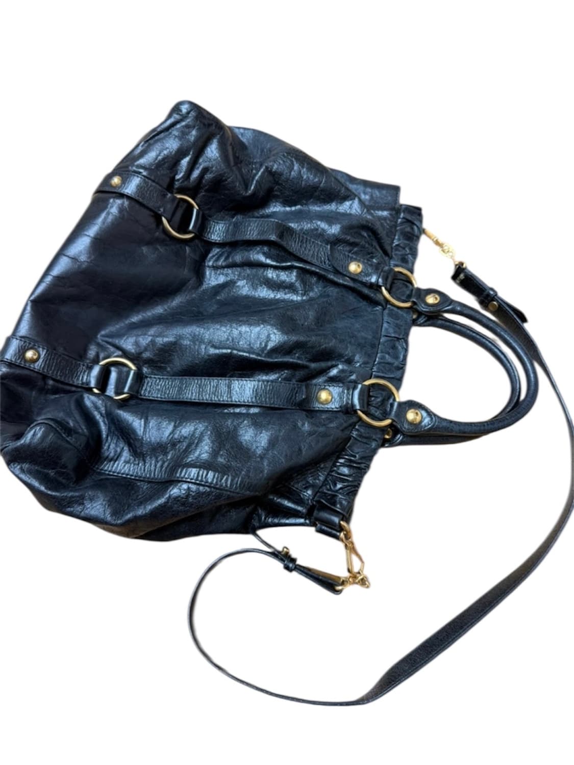 Miu miu 미우미우 양가죽 레더 투웨이 토트백 숄더백 상품이미지4