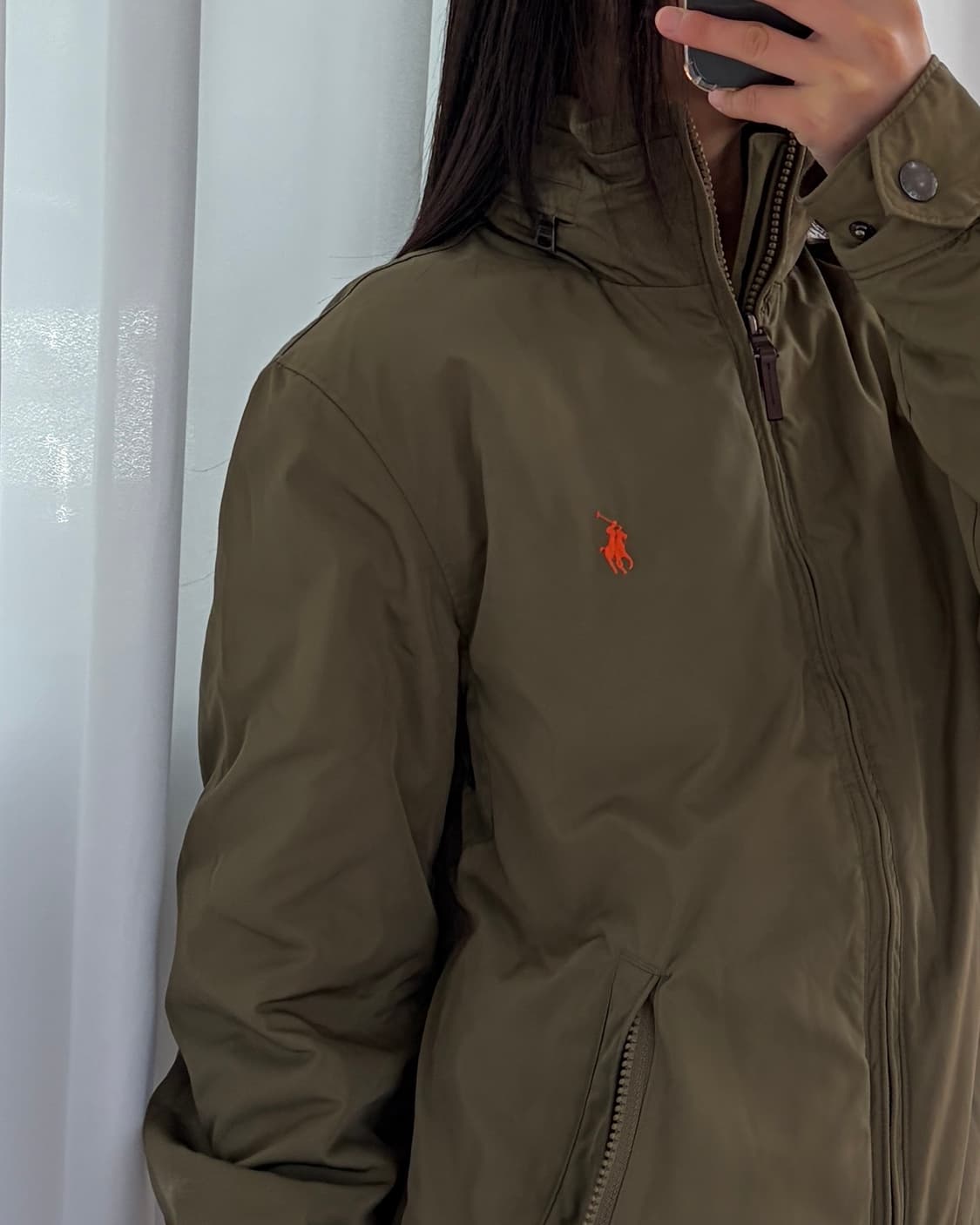 [XS]폴로 랄프로렌 폴리쉘 모크넥 바람막이 자켓 상품이미지4