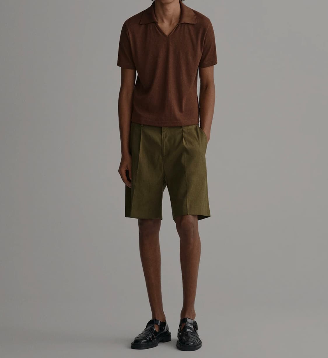 택달린새상품 GANT Brown Slim Fit Polo T-Shirt 상품이미지4
