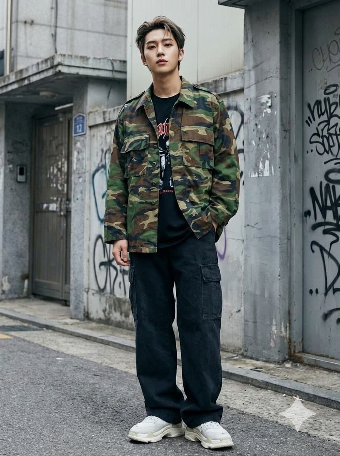 빈티지 우드랜드 카모플라쥬 밀리터리 야상 BDU 자켓 상품이미지1