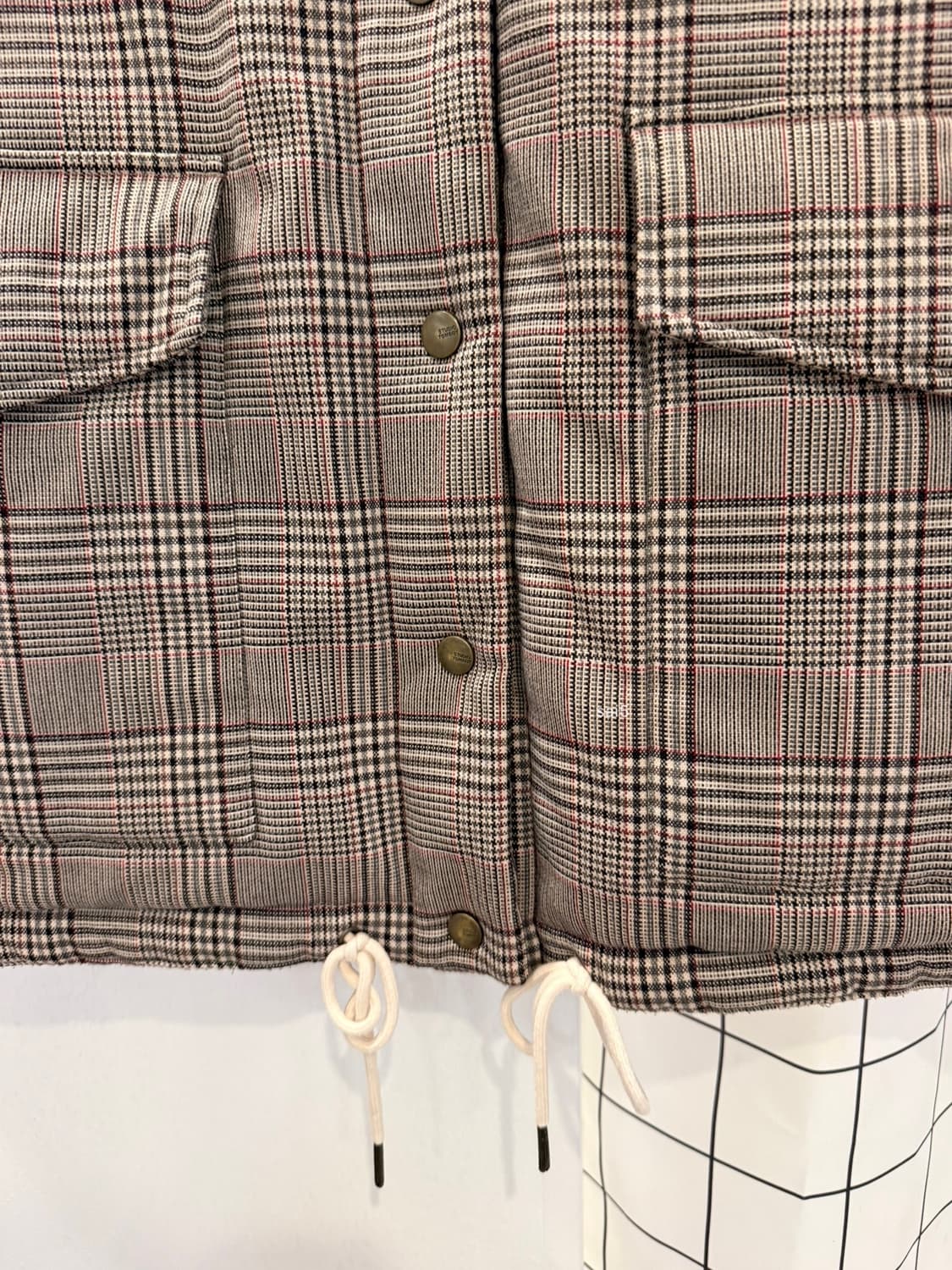 스튜디오톰보이 체크 패딩베스트 상품이미지4